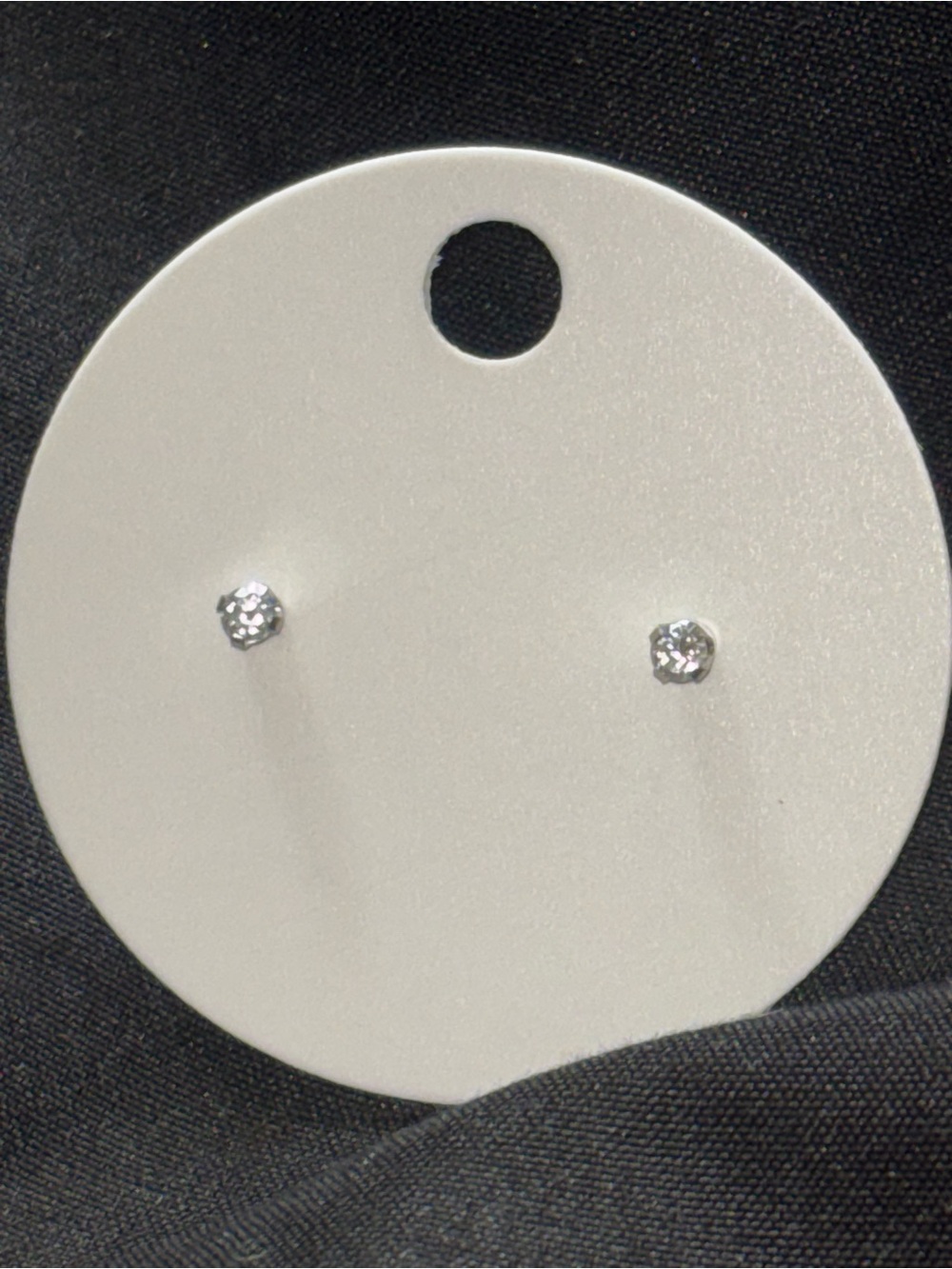 studex lab grown 0.1 carat diamond stud earrings in white gold